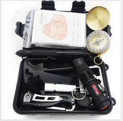 Multi-functional wild survival SOS equipment adventure kit