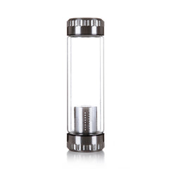 Tea Water Bottle Infuser with Filter Stainless Steel Filter Glass Sport Water Tumbler