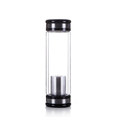 Tea Water Bottle Infuser with Filter Stainless Steel Filter Glass Sport Water Tumbler