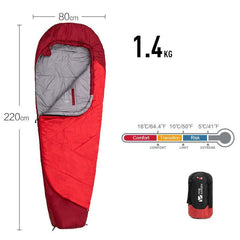 Sleeping Bag Mummy Outdoor Camping Thickened In Winter