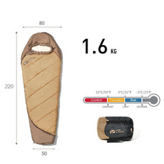 Sleeping Bag Mummy Outdoor Camping Thickened In Winter